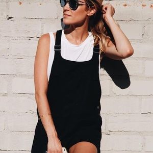 Black romper overalls